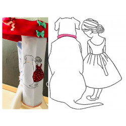 Stickdatei - Hundeliebe 2